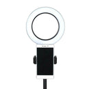 Dimmable 16cm LED Ring Fill Light with Tripod for Makeup Video Live Photo Studio