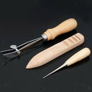6x Leather Making Craft Working Tool Kit Prong Punching Cutting Leathercraft