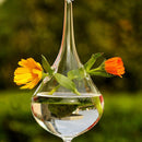 Water Drop Glass Hanging Vase Bottle Terrarium Container Plant Flower Diy T M7O5