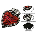 Rhinestone Beads Love Heart Patch Iron/Sew On Bag Clothes Hat Applique