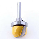 6.35mm 1/4 Shank Woodwork Milling Cutter Double  Round Bottom Router Bit