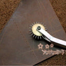 Black Handle DIY Tool Pricking Wheel Leather Sewing needle Spacing Paper Cr G1X6