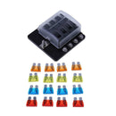 32V Auto Car Boat 8Way Circuit Standard ATO ATC Blade Fuse Box Block Holder