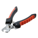 Stainless steel nail clipper file for pet dogs red black small size E5J6