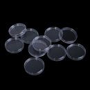 10Pcs 33mm plastic round applied clear cases coin storage capsules holderME