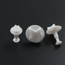 3pcs/set Fondant Tools Ivy Leaf Plunger Cutter Sugarcraft Molds for Cake DecorJR