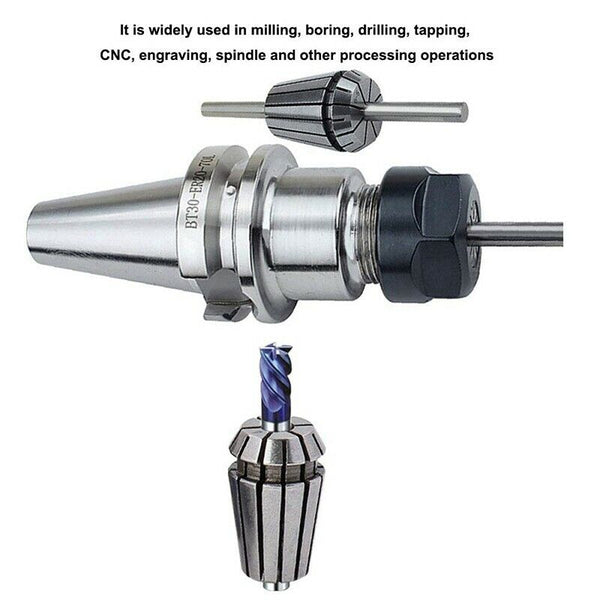 Er16 Spring Collet Chuck Sets,65Mn Spring Steel Precision Collet End Mill H J8W4