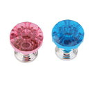 2x Diamond Acrylic Glass Cabinet Door Drawer Bin Pull Handle Knobs Pink