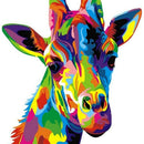 Cross Stitch Kit Diy Diamond Embroidery Color Giraffe Full Round Diamond Pa