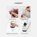Silicone Set Plastic Floor Standing Scrubber Sturdy Toilet Brush Holder Bathroom