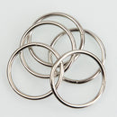 Key Rings Bulk (44mm),Round Nickel Plated Split Chain Ring Connector Keychain