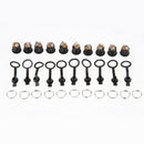 10x DC-022 DC Power Jack Socket Female 5.5x2.1mm DC Connector Panel Mounting