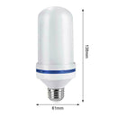 E27 LED Flame Lamp Light Bulb Simulated Burning Fire Decor Light Home X7K7