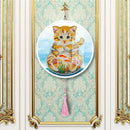 Cat Mural Pink Tassels DIY Diamond Painting Special Shape Drill Home Decor
