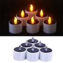 Yellow Solar Power LED Candles Flameless Electronic Solar LED Tea Lights Lamp 3C