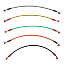 45cm Motorcycle Brake Oil Hose Line Stainless Steel Braided Cable Black