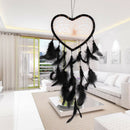 Black Dream Catcher Handmade Feathers Wall Car Hanging Decor Ornament