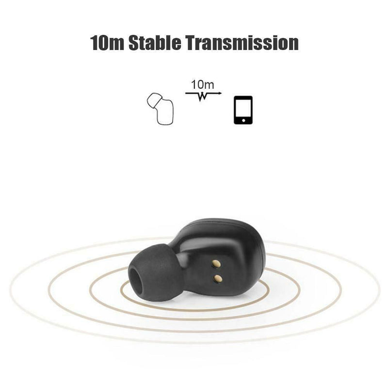 T18S Mini TWS Wireless Bluetooth Earphone In-Ear Earbuds with Charging Box A