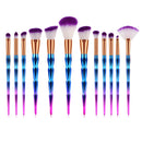 12pcs Loose Powder Foundation Blending Blush Eye Shadow Makeup Brushes Set