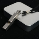 Portable Single Tube Whistle, Titanium Alloy Survival Whistle for Outdoor Sports