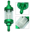 Universal 8Mm Aluminum Motorcycle Inline Fuel Filter For Car Dirt Bike Scoo