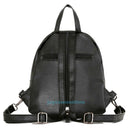 Fashion Women Black PU Leather Backpack Travel Rucksack Handbag Clutch Satche