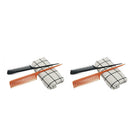 4Pieces Weaving Highlighting Foiling Hair Comb for Salon Dyeing Tail Combs Brush