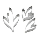 3pcs Cake Mold Peony Flower Leaves Cake Cutter Mold Stainless Steel Cookie  Q6P9