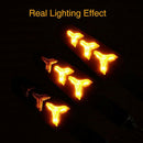 2x Motorcycle LED Turn Signal Lamp Sequential Amber Flowing LED Indicator Lig OZ