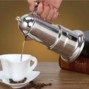 Espresso Maker Stovetop Moka Coffee Pot Stainless Steel Latte Percolator, Home