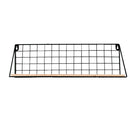 Floating Shelves Wall Mounted Rustic Metal Wire Storage Shelves for Picture