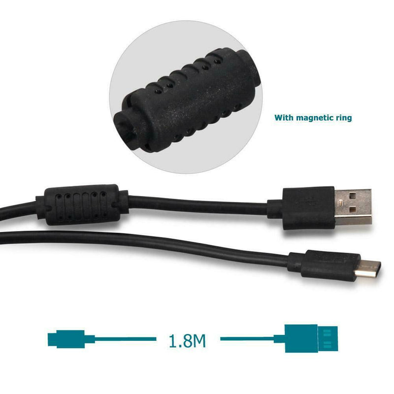 Portable 1.8m Fast Charging Charger Data Cable for Nintend Switch Game Console
