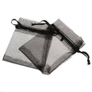10 pack Black Organza Gift and Favour Bags 7cm x 9cm Q3G4