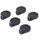 5PCS Black CR2025 CR2032 3V Button Coin Cell Battery Socket Holder Case HT FT