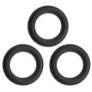 3Pcs Rubber Woofer Speaker Foam Edge Washer Rings Repair Kit Black 5inch