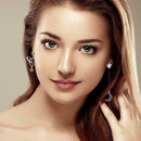 Irregular Star Moon Dangle Earrings Women Rhinestone Fashion Ear Drop Jewelry
