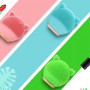 Pink Electric Facial Cleansing Brush Silicone Sonic Vibration Mini Cleanser