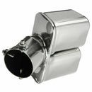 Stainless Steel Car Double Tube Mufflers Exhaust Pipe Decoration Outlet Tai