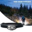 BORUiT LED Headlight XPG2 3030 210LM Zoomable Wave Sensor Headlamp Light