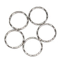 50PCS Knurling Round Key Chain Rings Split DIY Key Rings Jewelry MakiME