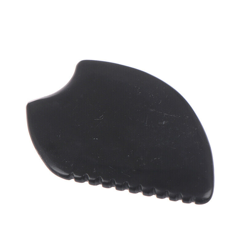 Natural Gua Sha Board Black Buffalo Horn Guasha Healthy Cure Body Massage To Hn