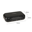 Portable Fishing Lure Bait Hook Storage Box PE Fly Fishing Tackle Case Black