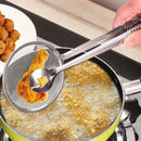 3x Multi-functional Filter Spoon With Clip Kitchen Oil-Frying Salad BBQ Filter