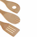 Bamboo Cooking Utensils Set, 7 Pack Kitchen Tools Wooden Spoons and Spatula V2L9