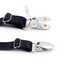 2x Men Shirt Stay Holder Elastic Garter Suspenders Uniform Non-slip Locking Belt