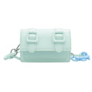 Mini Shoulder Bags Candy Color Purse Women PU Crossbody Handbag (Green)