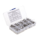 720pcs M3 4/6/8/10/12mm Button & Flat Head Hex Socket Bolts Screw Kit