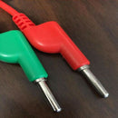 5X Silicone Banana Plug to Crocodile Alligator Clip Test Probe Lead Wire Sggl LJ