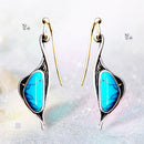 Creative Swan Turquoise Dangle Earrings Ethnic Style Women Ear Hook Jewelry A