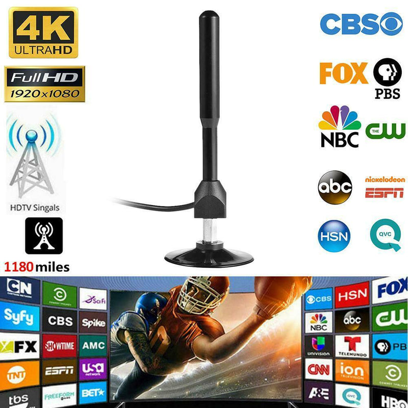 1180 Miles 4K Digital HDTV Aerial Indoor Amplified Antenna with DVB-T2 Freeview